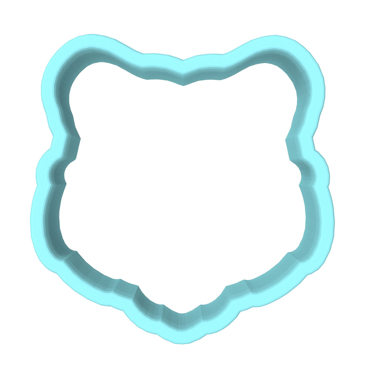 Bear Face Cookie Cutter | Stamp | Stencil #2 Animals & Dinosaurs Cookie Cutter Lady MINI - 2 Inches (5cm) Cookie Cutter ONLY (Outline) 