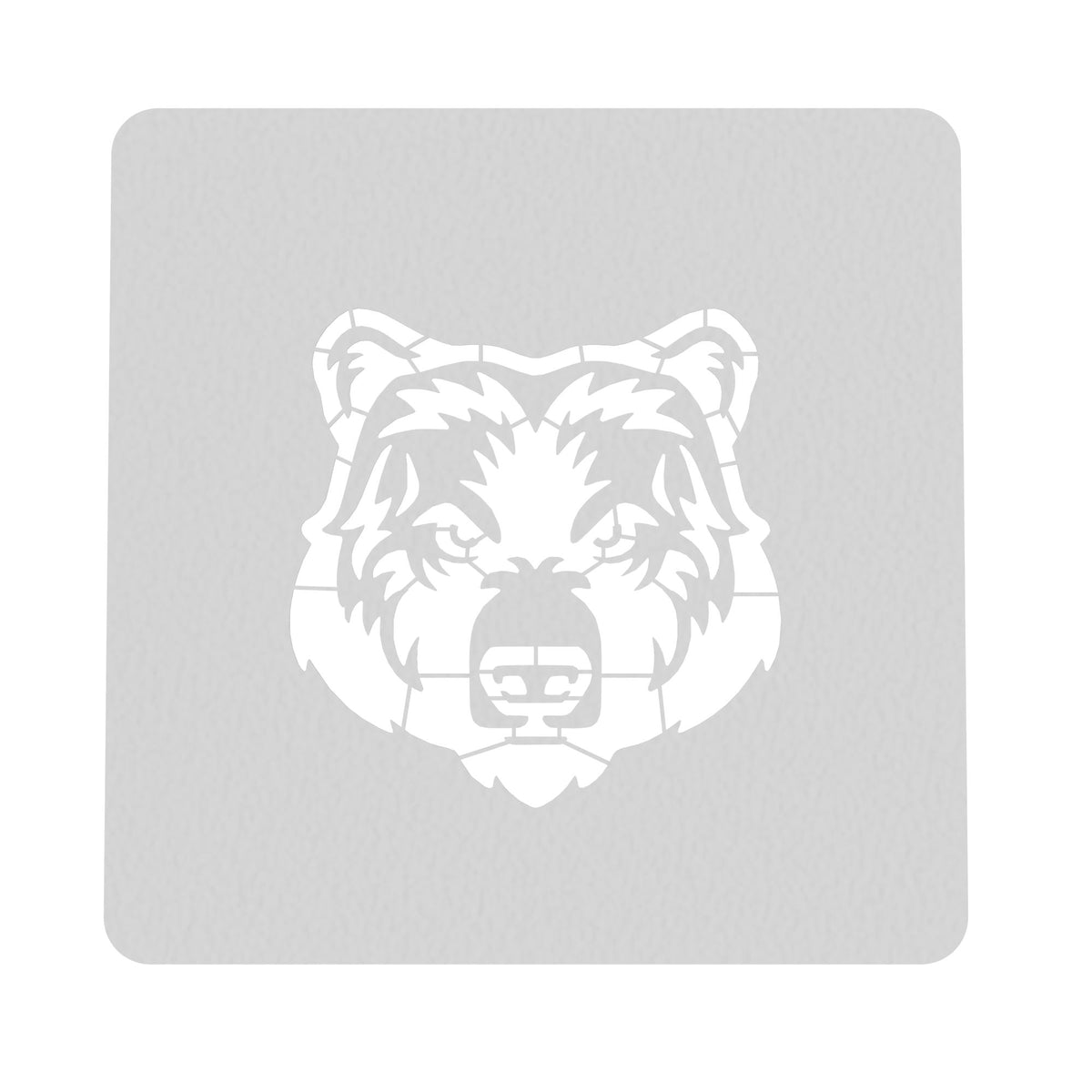 Bear Face Cookie Cutter | Stamp | Stencil #2 Animals & Dinosaurs Cookie Cutter Lady MINI - 2 Inches (5cm) Stencil ONLY 