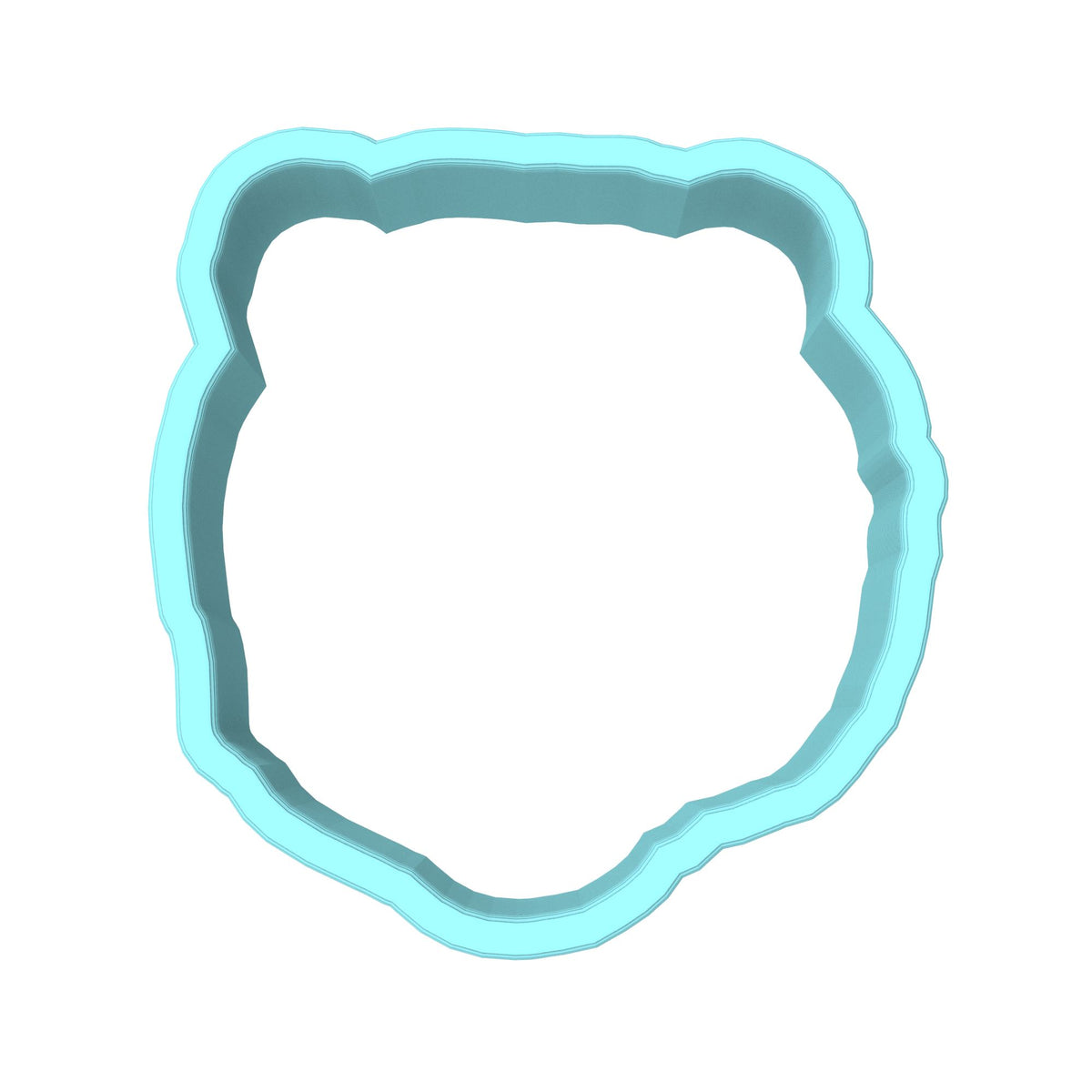 Bear Growling Face Cookie Cutter | Stamp | Stencil #1 Animals & Dinosaurs Cookie Cutter Lady MINI - 2 Inches (5cm) Cookie Cutter ONLY (Outline) 