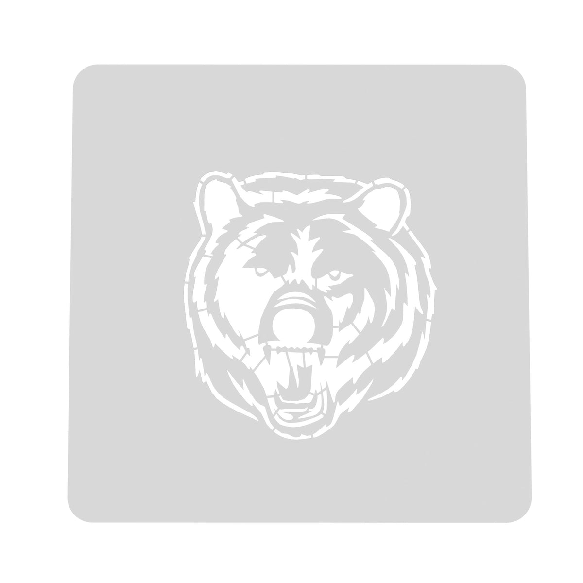 Bear Growling Face Cookie Cutter | Stamp | Stencil #1 Animals & Dinosaurs Cookie Cutter Lady MINI - 2 Inches (5cm) Stencil ONLY 