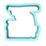 Beast Cookie Cutter | Stamp | Stencil #1 4th of july Cookie Cutter Lady MINI - 2 Inches (5cm) Cookie Cutter ONLY (Outline) 
