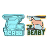 Beast Cookie Cutter | Stamp | Stencil #1 4th of july Cookie Cutter Lady MINI - 2 Inches (5cm) **BUNDLE** Cutter + Stamp 