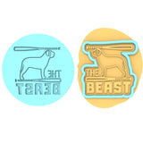 Beast Cookie Cutter | Stamp | Stencil #1 4th of july Cookie Cutter Lady MINI - 2 Inches (5cm) **BUNDLE** Cutter + Debosser 