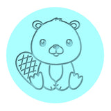 Beaver Cookie Cutter | Stamp | Stencil #1 Animals & Dinosaurs Cookie Cutter Lady MINI - 2 Inches (5cm) Debosser ONLY 