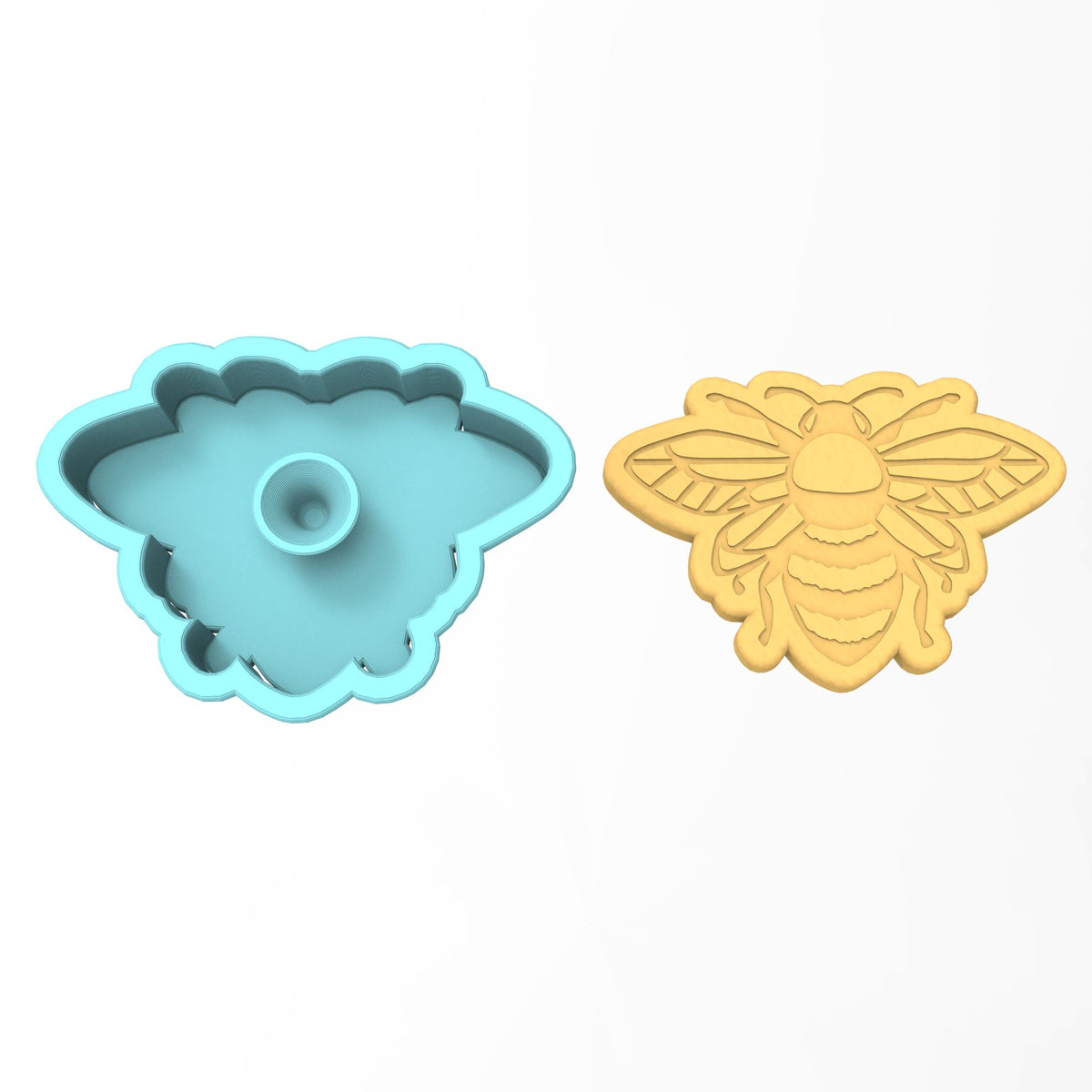 Bee Cookie Cutter | Stamp | Stencil #1