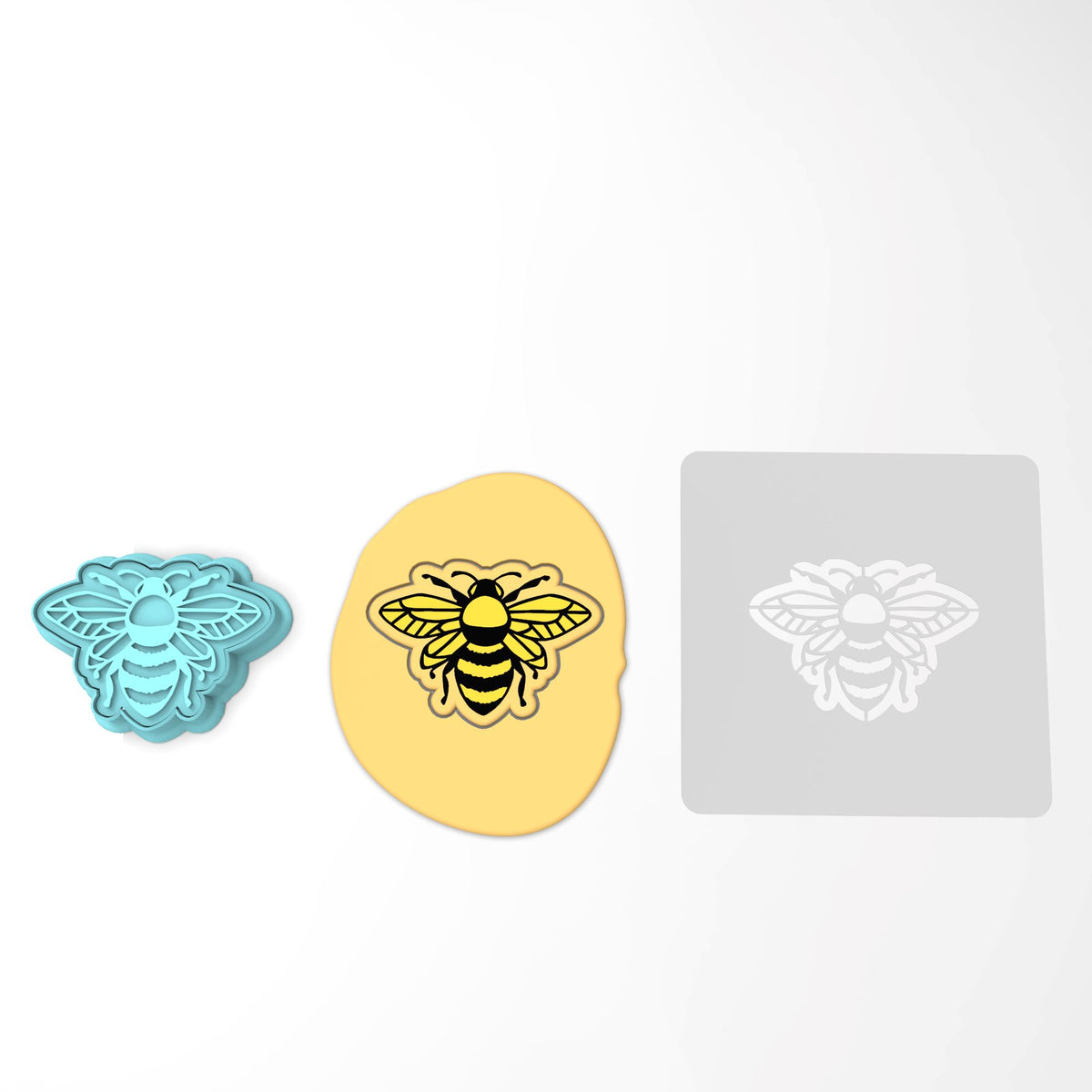 Bee Cookie Cutter | Stamp | Stencil #1