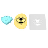 Bee Cookie Cutter | Stamp | Stencil #2