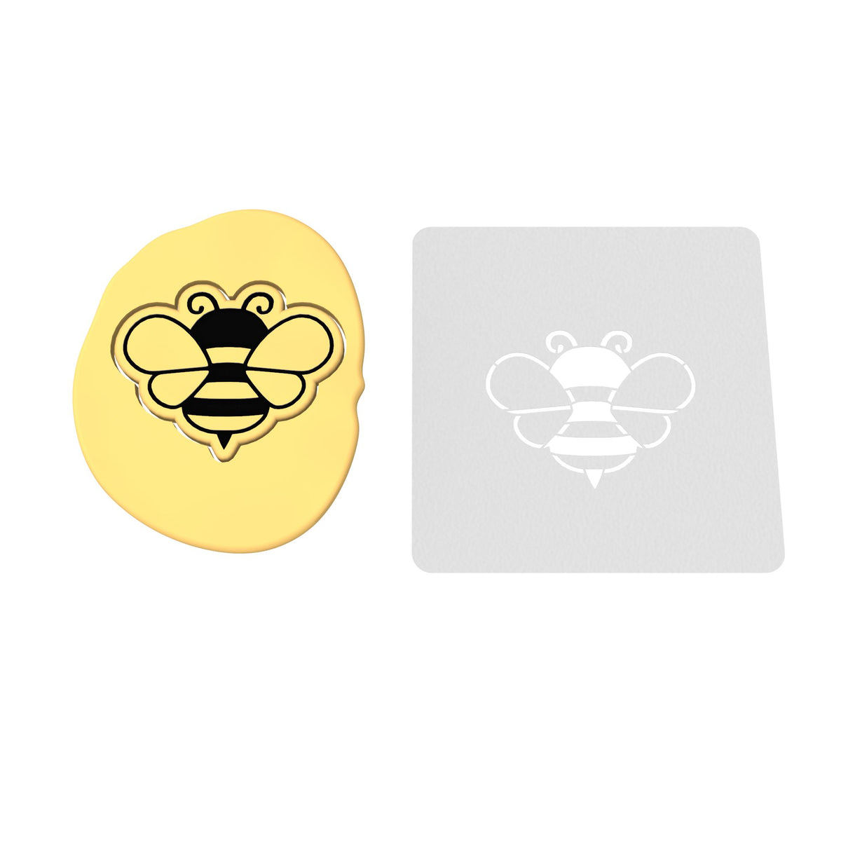 Bee Cookie Cutter | Stamp | Stencil #2