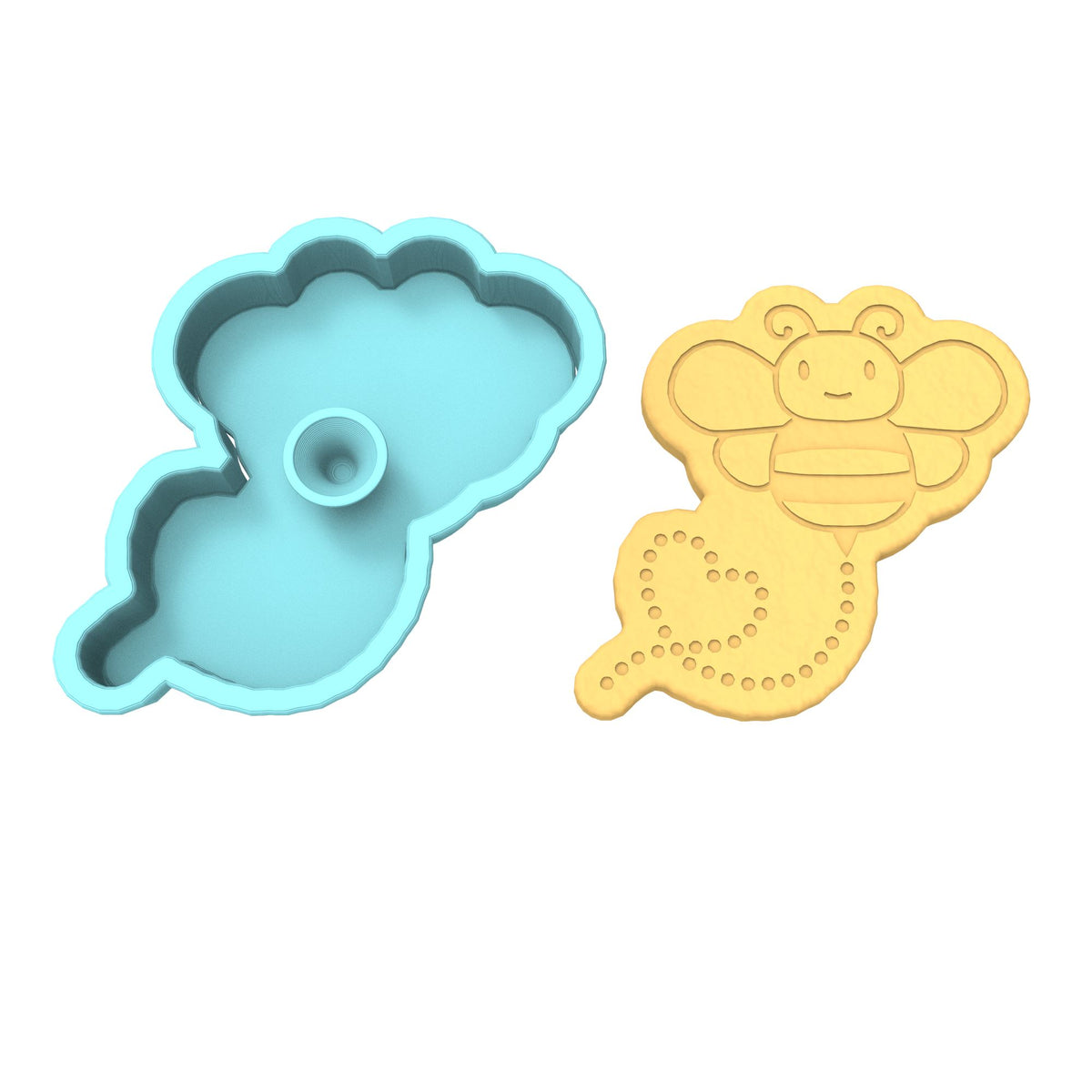 Bee Cookie Cutter | Stamp | Stencil #3