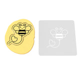 Bee Cookie Cutter | Stamp | Stencil #3