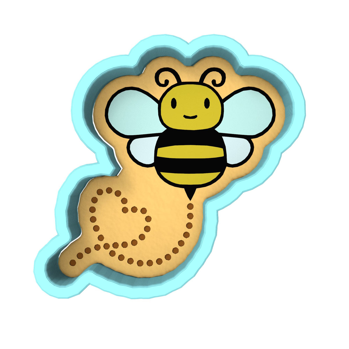 Bee Cookie Cutter | Stamp | Stencil #3
