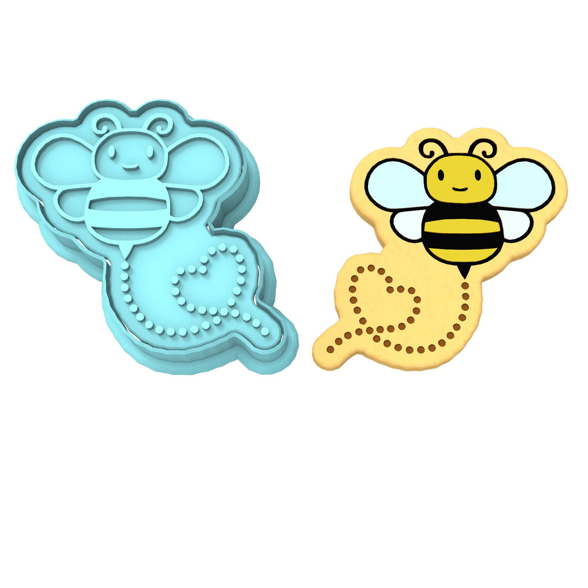 Bee Cookie Cutter | Stamp | Stencil #3