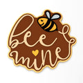 Bee Mine Cookie Cutter | Stamp | Stencil