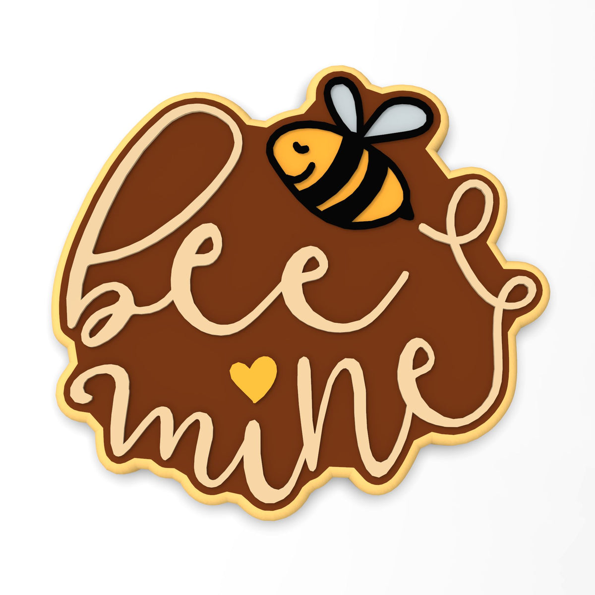 Bee Mine Cookie Cutter | Stamp | Stencil