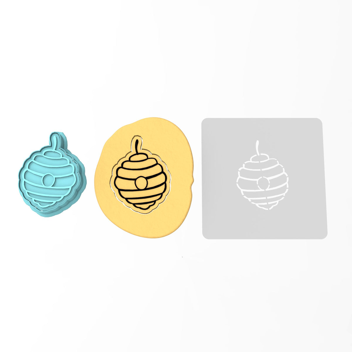 Beehive Cookie Cutter | Stamp | Stencil #1