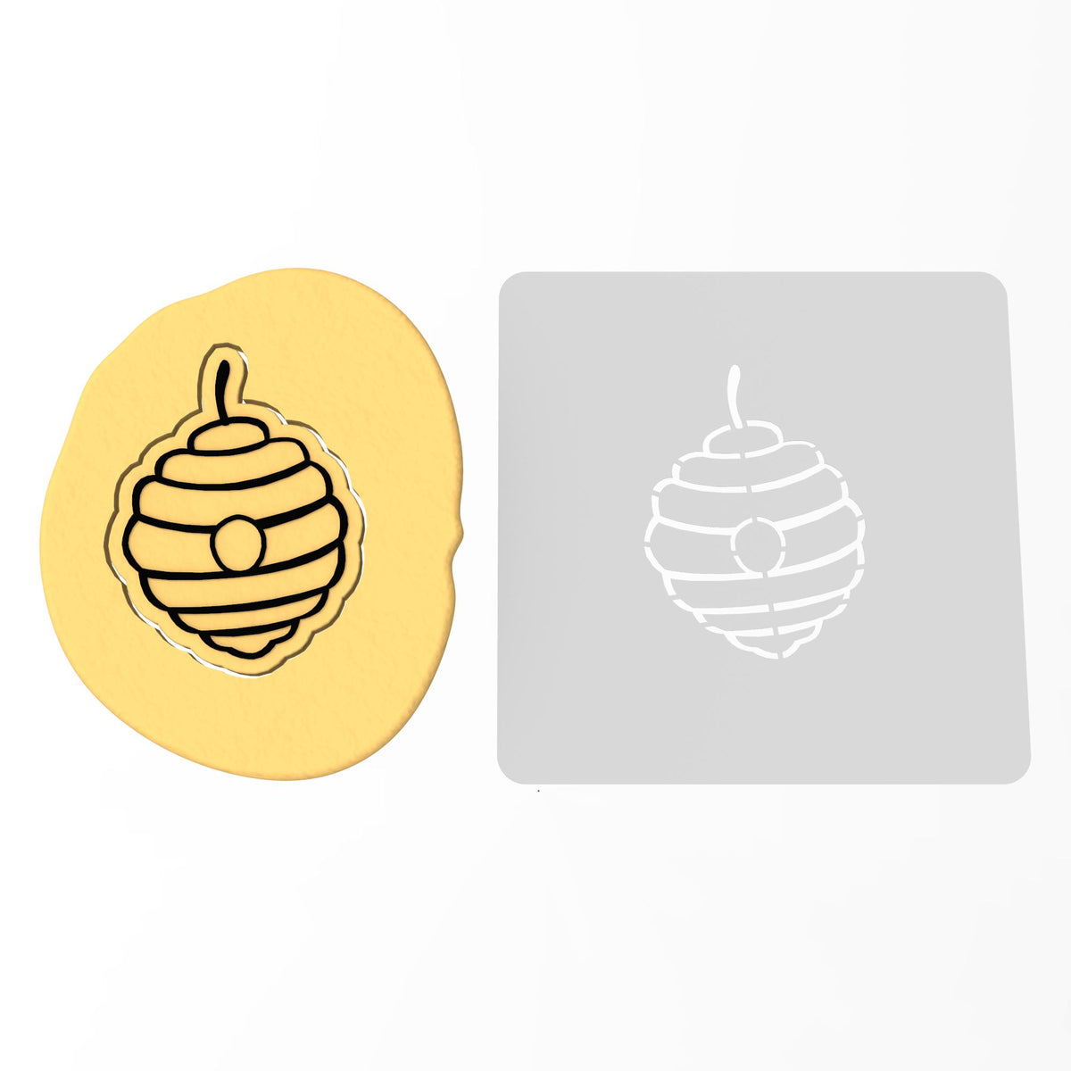Beehive Cookie Cutter | Stamp | Stencil #1