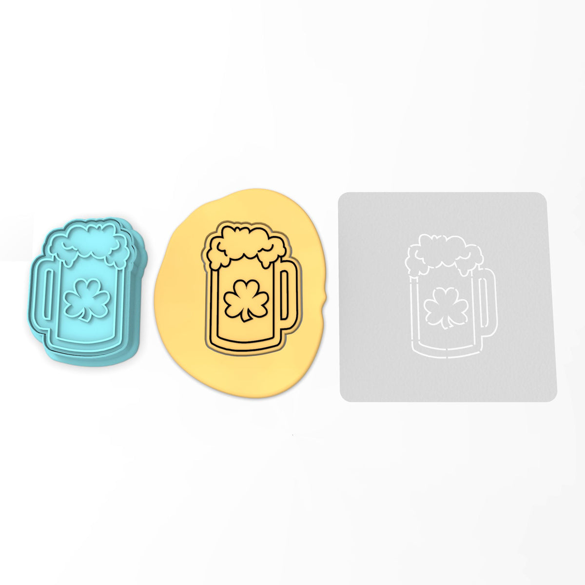 Beer Clover Cookie Cutter | Stamp | Stencil