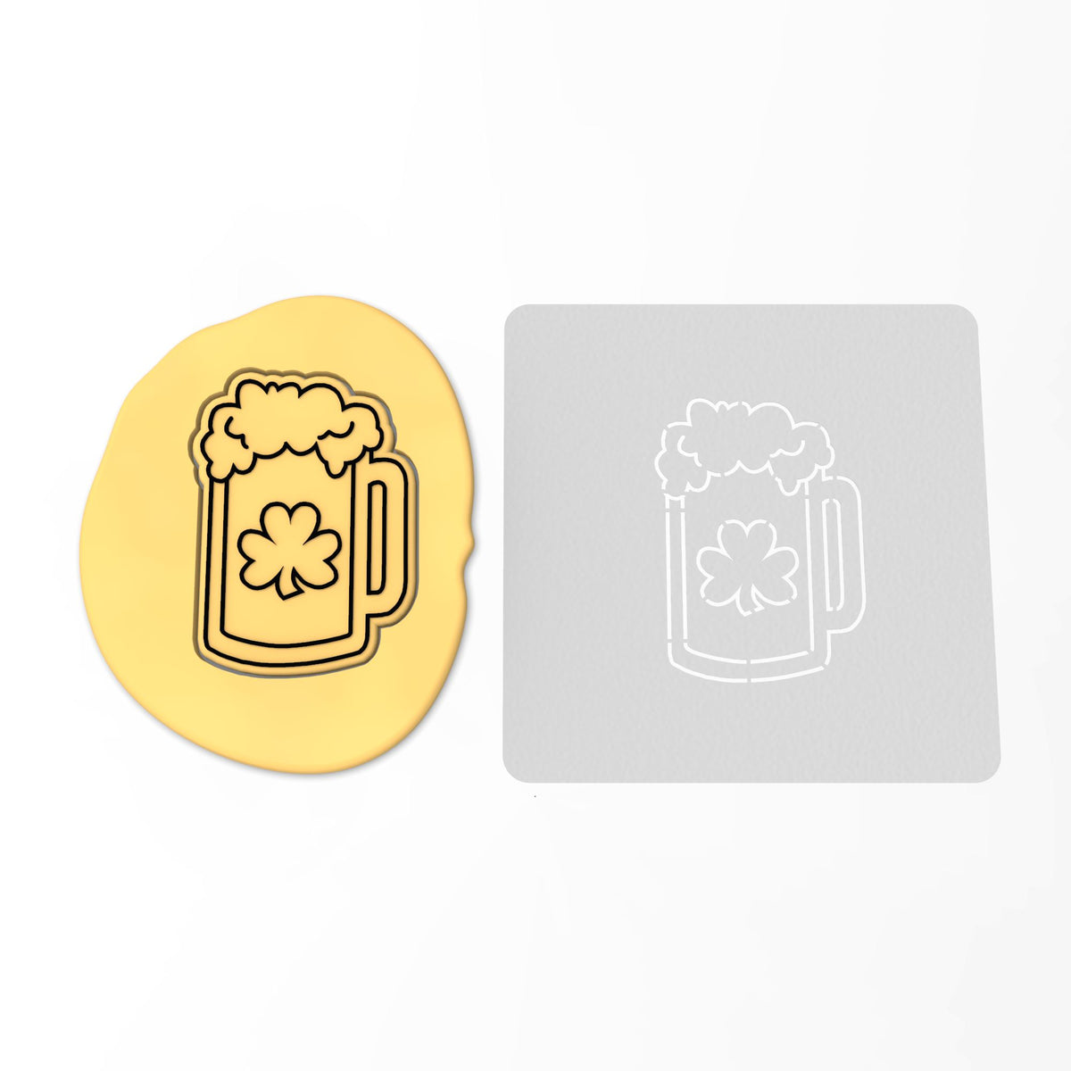 Beer Clover Cookie Cutter | Stamp | Stencil