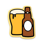 Beer Mug and Bottle Cookie Cutter | Stamp | Stencil