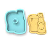 Beer Mug and Bottle Cookie Cutter | Stamp | Stencil