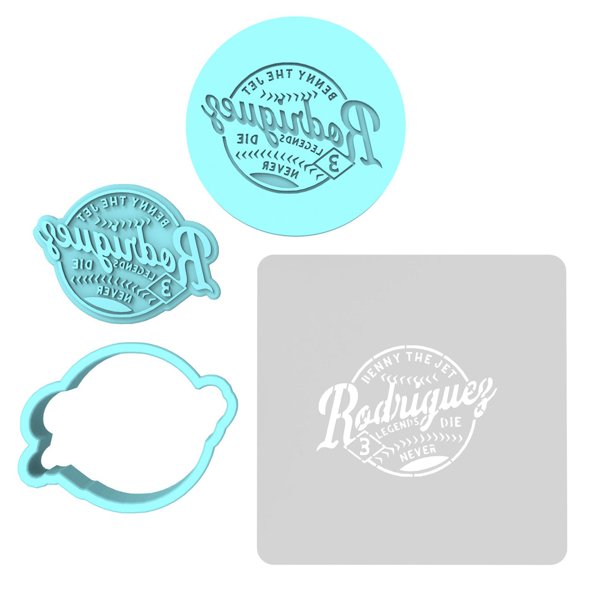 Benny the Jet Rodriguez Cookie Cutter | Stamp | Stencil #1 4th of july Cookie Cutter Lady MINI - 2 Inches (5cm) **FULL SET BUNDLE** Cutter + Stamp + Stencil + Debosser **BEST DEAL** 