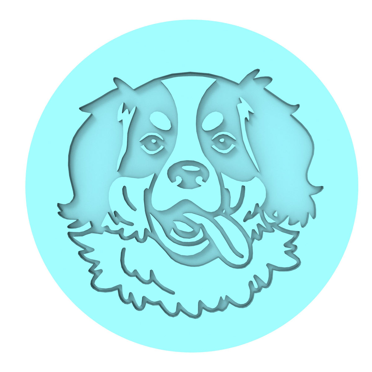 Bernese Mountain Dog Cookie Cutter | Stamp | Stencil #1 Animals & Dinosaurs Cookie Cutter Lady MINI - 2 Inches (5cm) Debosser ONLY 