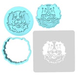 Bernese Mountain Dog Cookie Cutter | Stamp | Stencil #1 Animals & Dinosaurs Cookie Cutter Lady MINI - 2 Inches (5cm) **FULL SET BUNDLE** Cutter + Stamp + Stencil + Debosser **BEST DEAL** 