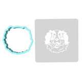 Bernese Mountain Dog Cookie Cutter | Stamp | Stencil #1 Animals & Dinosaurs Cookie Cutter Lady MINI - 2 Inches (5cm) **BUNDLE** Cutter + Stencil 