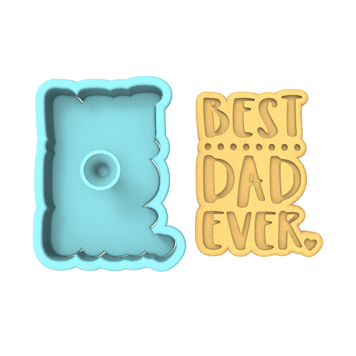 Best Dad Ever Cookie Cutter | Stamp | Stencil #1 Cookie Cutter Lady 