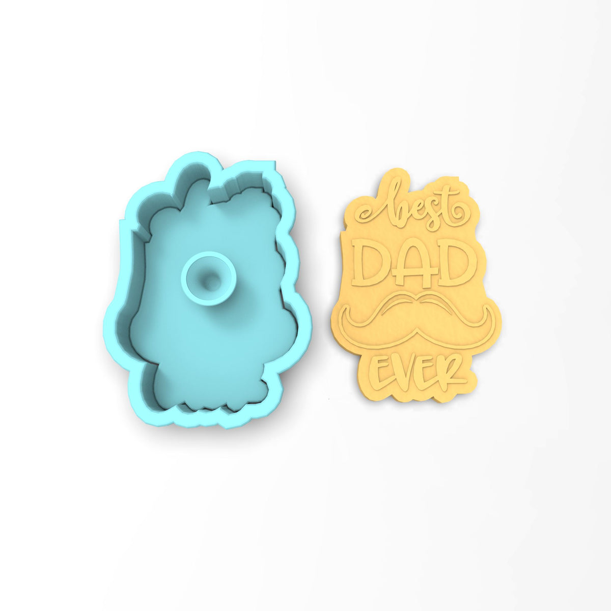 Best Dad Ever Cookie Cutter | Stamp | Stencil #1
