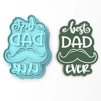 Best Dad Ever Cookie Cutter | Stamp | Stencil #1