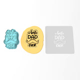 Best Dad Ever Cookie Cutter | Stamp | Stencil #1