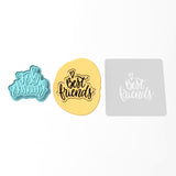Best Friends Cookie Cutter | Stamp | Stencil #1