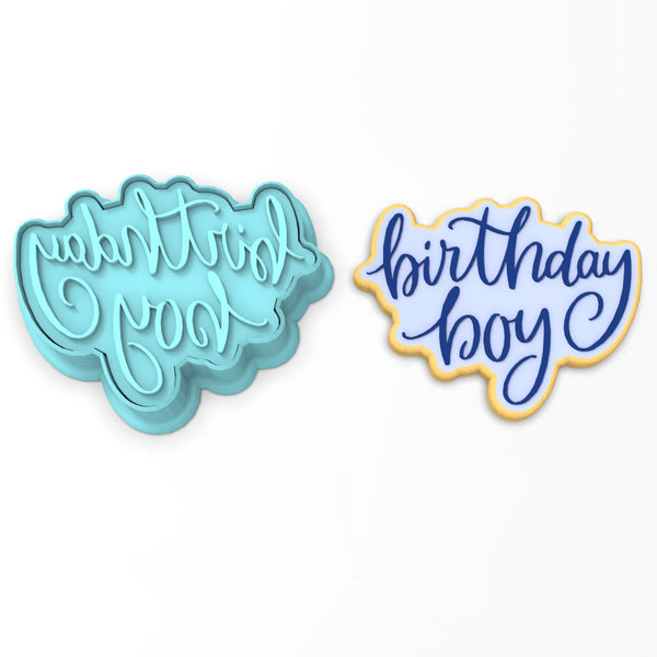 Birthday Boy Cookie Cutter | Stamp | Stencil #1