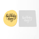 Birthday Boy Cookie Cutter | Stamp | Stencil #1