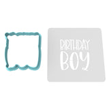 Birthday Boy Cookie Cutter | Stamp | Stencil #2