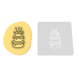 Birthday Cake 3 Tier Cookie Cutter | Stamp | Stencil #1