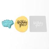 Birthday Girl Cookie Cutter | Stamp | Stencil #1