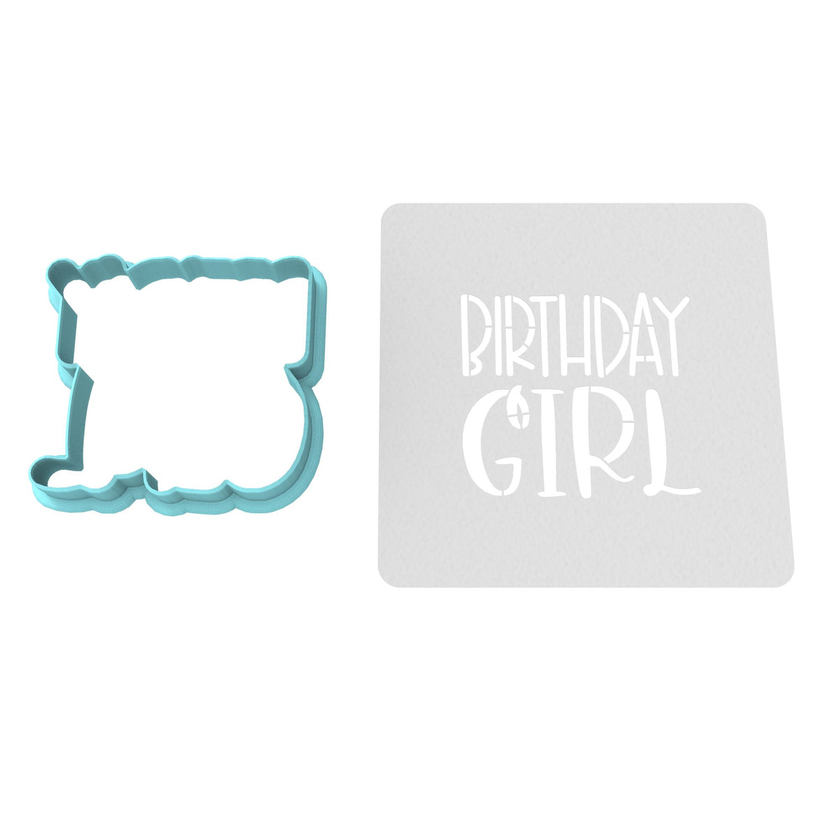 Birthday Girl Cookie Cutter | Stamp | Stencil #2