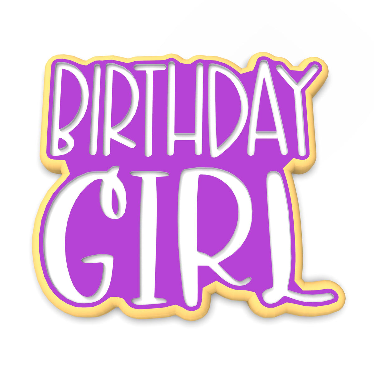 Birthday Girl Cookie Cutter | Stamp | Stencil #2