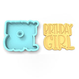 Birthday Girl Cookie Cutter | Stamp | Stencil #2