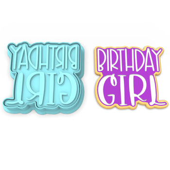 Birthday Girl Cookie Cutter | Stamp | Stencil #2