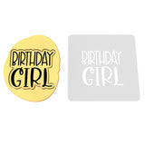 Birthday Girl Cookie Cutter | Stamp | Stencil #2