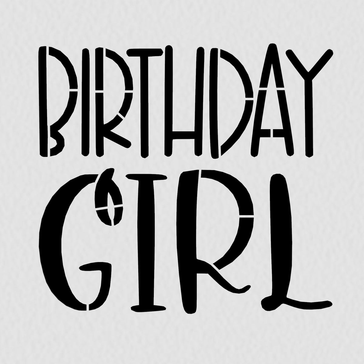 Birthday Girl Cookie Cutter | Stamp | Stencil #2
