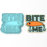 Bite Me Cookie Cutter | Stamp | Stencil #1