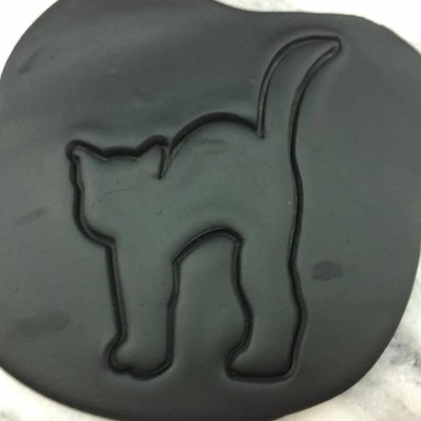 Black Cat Cookie Cutter Outline - Halloween / Fall