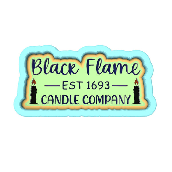 Black Flame Candle Company Cookie Cutter | Stamp | Stencil #1
