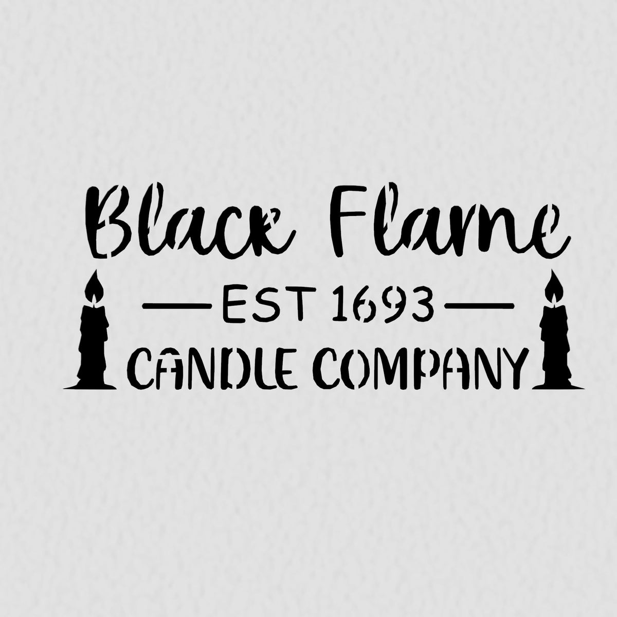 Black Flame Candle Company Cookie Cutter | Stamp | Stencil #1