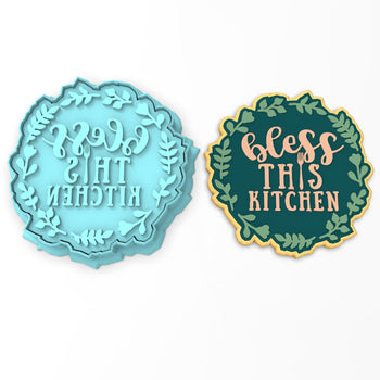 Bless This Kitchen Cookie Cutter | Stamp | Stencil #1