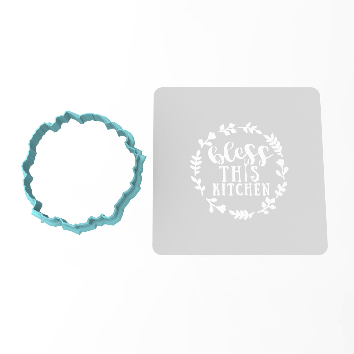 Bless This Kitchen Cookie Cutter | Stamp | Stencil #1